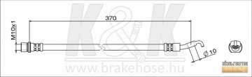 Brake Hose FT1886 (K&K)