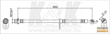 Brake Hose FT1889 (K&K)