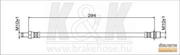Brake Hose FT1891 (K&K)