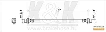 Brake Hose FT1892 (K&K)