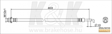 Brake Hose FT1893 (K&K)