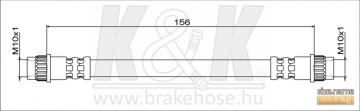 Brake Hose FT1900 (K&K)