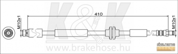 Brake Hose FT1911 (K&K)