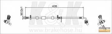 Brake Hose FT1928 (K&K)