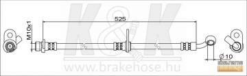 Brake Hose FT1932 (K&K)