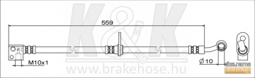 Brake Hose FT1937 (K&K)