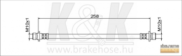 Brake Hose FT1942 (K&K)