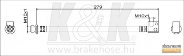 Brake Hose FT1943 (K&K)