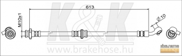 Brake Hose FT1946 (K&K)