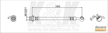 Brake Hose FT1951 (K&K)