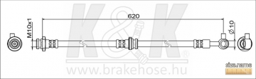 Brake Hose FT1957 (K&K)