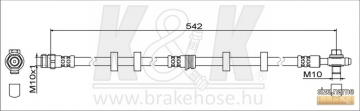Brake Hose FT2030 (K&K)
