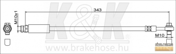 Brake Hose FT2042 (K&K)