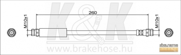 Brake Hose FT2044 (K&K)