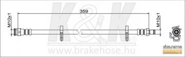 Brake Hose FT2051 (K&K)