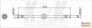 Brake Hose FT2063 (K&K)