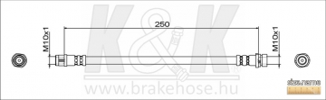 Brake Hose FT2073 (K&K)