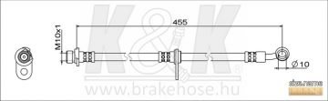 Brake Hose FT2135 (K&K)