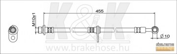 Brake Hose FT2150 (K&K)