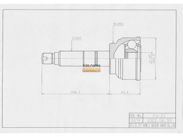Outer CV Joint FU-021 (HDK)