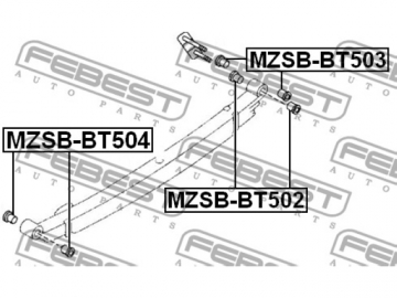 Втулка ресори MZSB-BT504 (FEBEST)