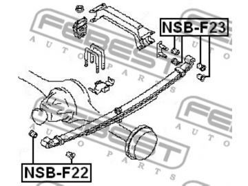 Втулка рессоры NSB-F22 (FEBEST)