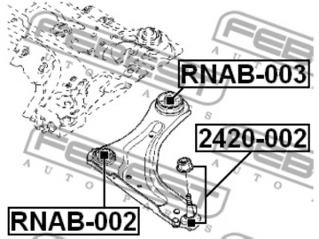 Suspension bush RNAB-003 (FEBEST)