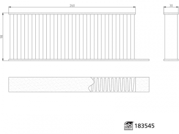 Cabin filter 183545 (FEBI)