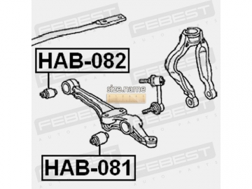 Suspension bush HAB-082 (FEBEST)
