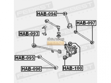 Сайлентблок HAB-097 (FEBEST)