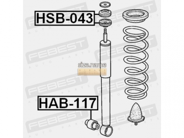 Сайлентблок HAB-117 (FEBEST)