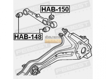 Сайлентблок HAB-148 (FEBEST)