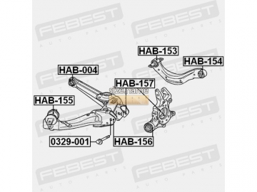 Сайлентблок HAB-154 (FEBEST)