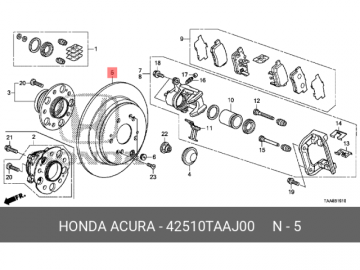 Brake Rotor 42510-TAA-J00 (HONDA)