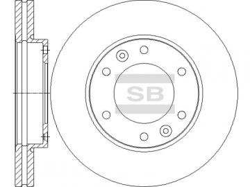 Диск тормозной SD1076 (Sangsin)