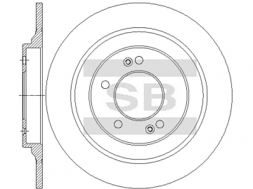 Brake Rotor SD1158B (Sangsin)