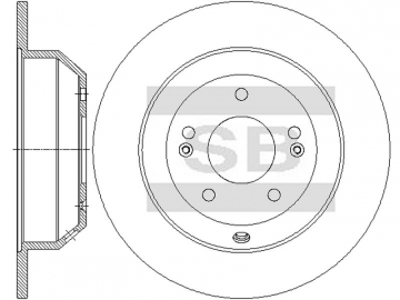 Диск тормозной SD2076 (Sangsin)