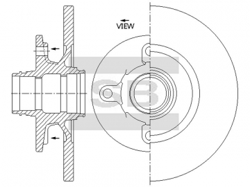 Brake Rotor SD3081 (Sangsin)