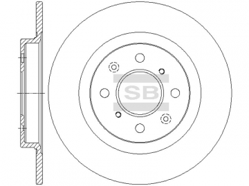 Диск тормозной SD4134 (Sangsin)