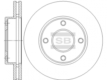 Диск тормозной SD4266 (Sangsin)