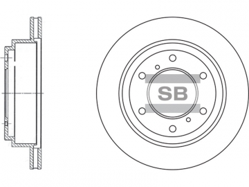 Brake Rotor SD4307 (Sangsin)