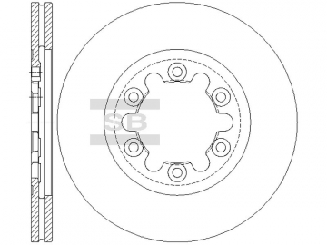 Brake Rotor SD4443 (Sangsin)