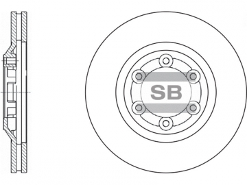Диск тормозной SD4502 (Sangsin)