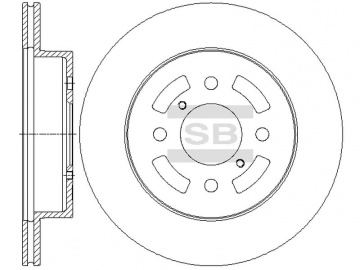 Brake Rotor SD4807 (Sangsin)