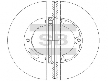 Brake Rotor SD4980 (Sangsin)