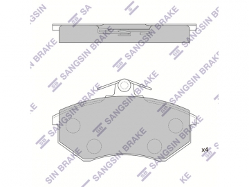 Brake pads SP1043 (Sangsin)