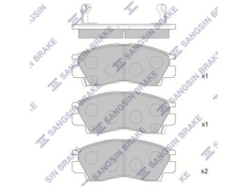 Brake pads SP1046-F (Sangsin)
