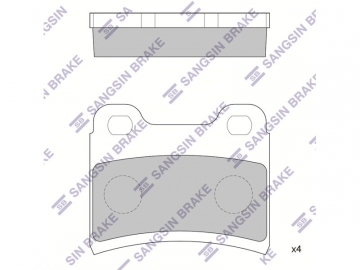 Brake pads SP1064 (Sangsin)