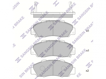 Brake pads SP1076-F (Sangsin)