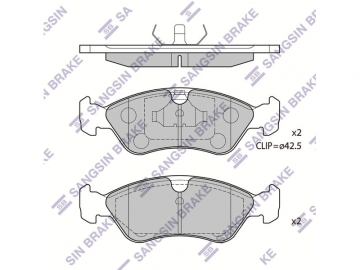 Brake pads SP1078 (Sangsin)